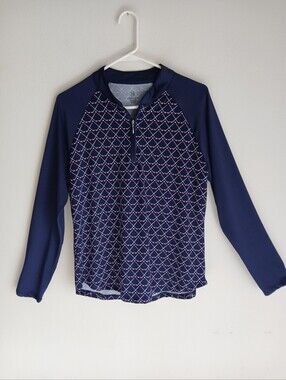 Emerald 18 Golf Navy 1/4 Zip Top Size Large